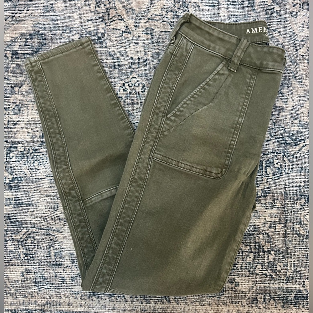 Women’s AE Green Motto Jeans